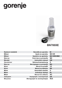 Instrukcja Gorenje BN700XG Blender