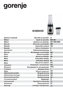Manual Gorenje BSM600E Blender