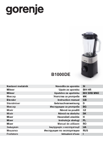 Instrukcja Gorenje B1000DE Blender