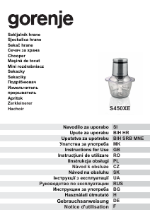 Használati útmutató Gorenje S450XE Kézi aprító