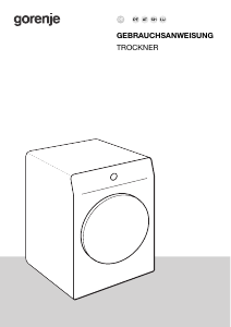 Bedienungsanleitung Gorenje Wave DNE8B Trockner