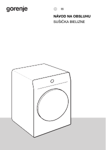 Návod Gorenje D2NS93SW/CZ Sušička