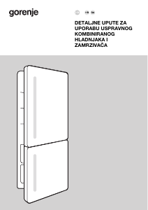 Priručnik Gorenje NRKI517E62WF Frižider – zamrzivač
