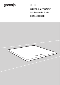Návod Gorenje ECT642BCSCE Pánt