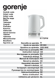 Manuál Gorenje K17DPW Konvice