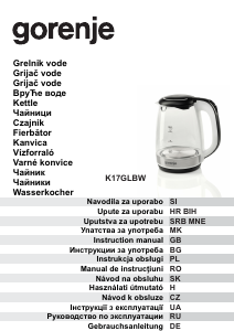 Manual Gorenje K17GLBW Kettle
