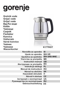Manual Gorenje K17TRGT Fierbător