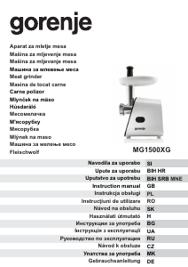Használati útmutató Gorenje MG1500XG Húsdaráló
