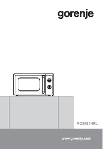 Manual Gorenje MO20E1HRL Cuptor cu microunde
