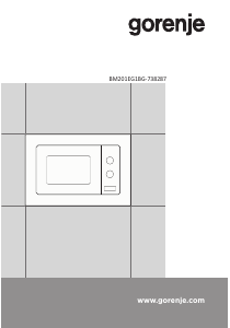 Használati útmutató Gorenje BM201EG1BG Mikrohullámú sütő