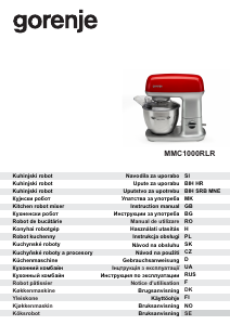 Посібник Gorenje MMC1000RLR Планетарний міксер