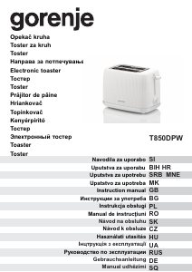 Priručnik Gorenje T850DPW Toster