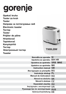 Прирачник Gorenje T900LBW Тостер