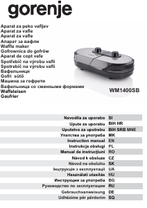 Bedienungsanleitung Gorenje WM1400SB Waffeleisen