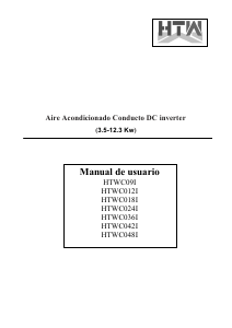 Manual de uso HTW HTWC036I Aire acondicionado