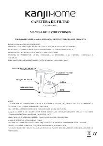 Manual Kanji KJH-CMF0800S02 Máquina de café