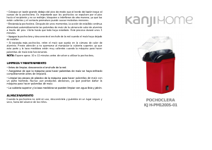 Manual de uso Kanji KJH-PM1200S-01 Maquina de palomitas