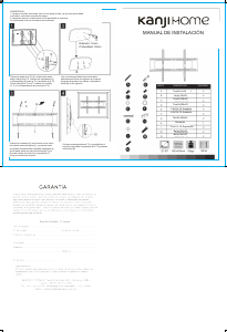 Manual de uso Kanji KJH-WMF80 Soporte de pared