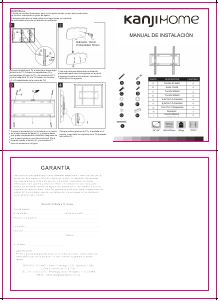 Manual de uso Kanji KJH-WMF63 Soporte de pared
