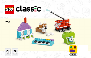 Vadovas Lego set 11044 Classic Kūrybiška dėžutė konstruoti ir žaisti