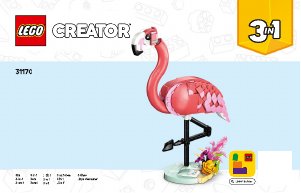 Mode d’emploi Lego set 31170 Creator Animaux sauvages : le flamant rose
