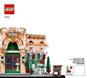 Vadovas Lego set 10362 Icons Prancūzų kavinė