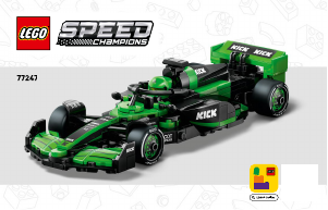Használati útmutató Lego set 77247 Speed Champions KICK Sauber F1 Team C44 versenyautó