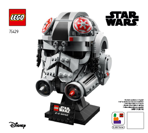 Käyttöohje Lego set 75429 Star Wars AT-AT-kuljettajan kypärä