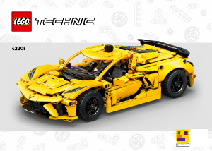 Bedienungsanleitung Lego set 42205 Technic Chevrolet Corvette Stingray