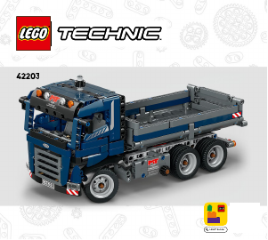 Kullanım kılavuzu Lego set 42203 Technic Damperli Kamyon