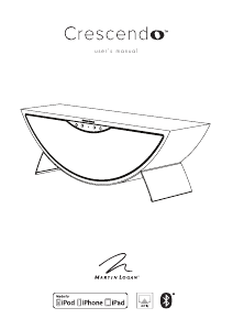 Mode d’emploi MartinLogan Crescendo Haut-parleur