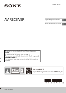 Manual Sony XAV-9000ES Car Radio