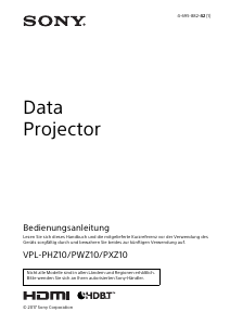 Bedienungsanleitung Sony VPL-PXZ10 Projektor