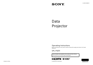 Handleiding Sony VPL-PXZ11 Beamer