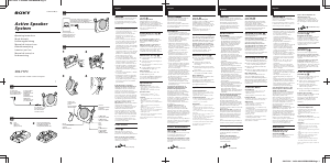 Manuale Sony SRS-T1PC Altoparlante