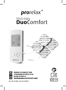 Bedienungsanleitung Prorelax DuoComfort TENS-Gerät