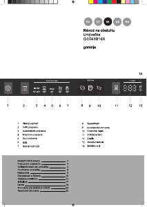 Návod Gorenje GS563B10X Umývačka riadu