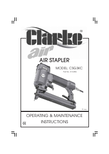 Handleiding Clarke CSG 3KC Tacker