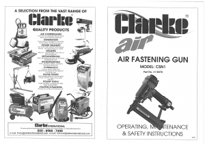 Manual Clarke CSN 1 Nail Gun