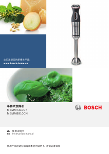 Manual Bosch MSMM8910CN Hand Blender