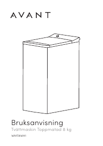 Bruksanvisning Avant WMT8WH1 Tvättmaskin