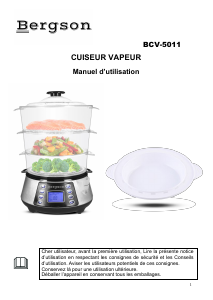 Mode d’emploi Bergson BCV-5011 Cuiseur vapeur
