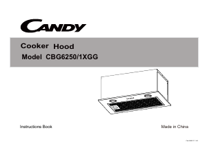Mode d’emploi Candy CBG6250/1XGG Hotte aspirante