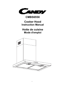 Mode d’emploi Candy CMBS655X Hotte aspirante