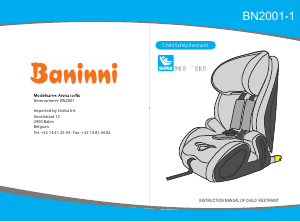 Handleiding Baninni BN2001 Arona Isofix Autostoeltje