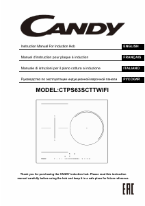 Manual Candy CTPS63SCTTWIFI Hob