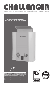 Manual de uso Challenger WH 7054 Caldera de gas