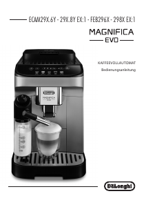 Bedienungsanleitung DeLonghi ECAM290.81.TB EX/1 Magnifica Kaffeemaschine