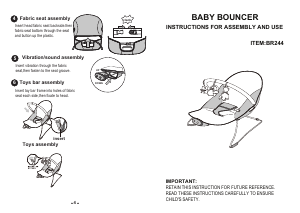 Manual Baninni BR244 Relax Nina Mina Bouncer