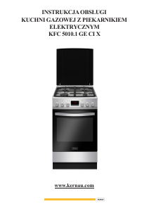 Instrukcja Kernau KFC 5010.1 GE CI X Kuchnia